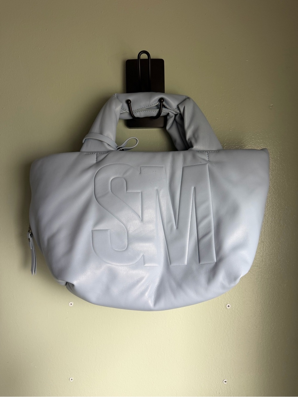 Steve Madden Light Blue SM Embossed Mini Tote